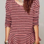 Free People We‎ the  striped peplum thermal shirt Photo 0