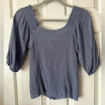 Lush Clothing Puffed sleeve top with buttons Photo 1