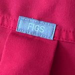 FIGS  Rafaela Oversized Scrub Top Size XXS Red Scrub Top Medical Dental Vet Photo 7