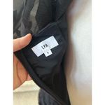 LPA  Revolve Filomena Black Heart Ruched Puff Sleeve Mini Dress Photo 5