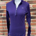 Women's Dri Fit Long Sleeve Top sz S Purple Nike Dri Fit Top Quarter Zip Photo 0