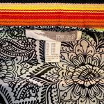 Forever 21 classic black and white paisley short sleeve kimono cover up top Photo 11