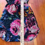 Anthropologie  Astrid Needlepoint Floral Print V-Neck Mini Dress Petite‎ XXSP Photo 5