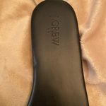 J.Crew  Menorca Sandals Women's Scrunchie Strap Slide Black Leather Size 9 Photo 1