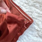 Baltic Born Celia Satin One Shoulder Midi Dress S Rust Pleated Belted Silky NWT Photo 10