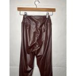 Aerie NEW Offline by  SMALL Real Luxe Faux Leather High Waist Legging Dark Brown Photo 7