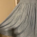 MikaRose  The Spencer Faded Denim Sheen Smocked Waist Puff Sleeve Dress Size XS Photo 4