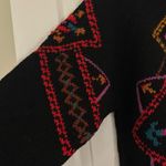 Marsh Landing  Hand Knit Vintage Wool Crewneck Colorful Geometric Sweater Large Photo 3