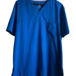 Healing hand Scrubs Women Top XL Blue Medical Uniform Nurse Workwear Dental Purple Photo 0