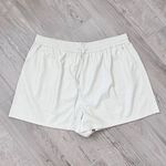 Good American NEW Better Than Leather Shorts Elastic Waist Bone Size 6 3XL Photo 13