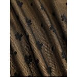 Cider NWT Sexy Floral Lace VNeck Ruffle Cami Stretch Top Adjustable Straps L Black Tan Photo 11