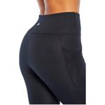 Bally Total Fitness Bally Fitness Navy High Rise Performance Ankle Legging size Large Activewear Photo 4