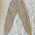 ZARA  Women’s Joggers Cargo elastic waistband Pants Beige size Small NWT Photo 6