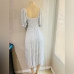 Abercrombie & Fitch  Dress Womens XS Blue White Floral Smocked Boho Prairie Photo 6