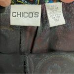 Chico's CHICO’S Flared Skirt Silk Paisley Boho Artsy Knee Length Colorful women's size 3 Photo 4