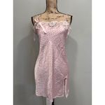 Victoria's Secret Vintage  Angel Pink Hearts Lace Trim Slip Dress Nightie Medium Photo 1