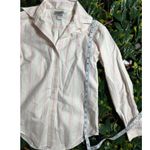 Brooks Brothers  100% Cotton White Pink Striped Button Up Longsleeve Sz 2 Photo 7