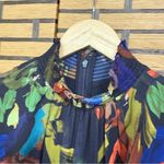 Alex Marie ‎ Blue Floral Dress Size 6 Photo 2