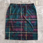 Melissa Paige  Plaid Pencil Skirt in Green Multicolor, Size 1X, New with Tag Photo 7