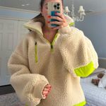 StarFit Cream Fleece Quaterzip Tan Size L Photo 0