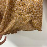 Equipment  Mustard Leema Floral Print Buttondown Shirt in Ocre Multi Small Photo 4