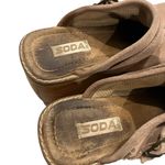Soda Vintage Rare Suede Mega Chunky Platform Mules Photo 12