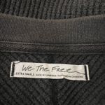 Free People  Thermal Shirt Womens XS Monterey Oversized Waffle Knit Multicolor Photo 2