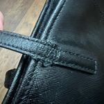 Tory Burch  Black Leather Tote Large Shimmery Photo 10