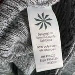 Athleta  No Sweatin’ It Sharkbite Gray Heather Hi-Lo Top Size Medium Photo 7