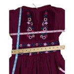 Free People  embroidered floral midi dress in raspberry size XSmall Photo 10