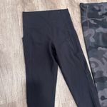 GapFit Studio Sky High Cropped Legging Black & Camo Power Ankle Legging Set S Photo 1
