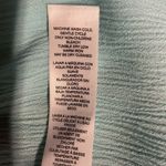 Chico's Women's Embroidered Tunic Blouse Size L Teal Blue Tie Neck Long Sleeve Photo 10