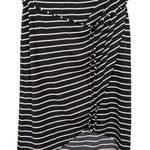 Market & Spruce Black White Stripe Vickie Knit Tulip Skirt Pull-On Women's XL Photo 0
