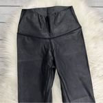 Black faux leather leggings Photo 2