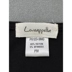 Loveappella Lovcappelia Black Surplice Jumpsuit Soft Stretch Knit with Pockets & Cuffed Hem Photo 5