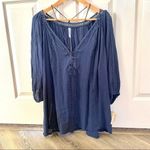 Mono Reno navy 3/4 sleeve top Photo 12