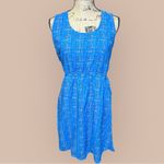 KAVU Simone Blue Mini Scoop Neck Dress Outdoor Casual Breathable Pickleball Photo 1