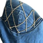 Haute Monde denim jumpsuit with rhinestone bodice Photo 5