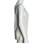 Athleta  Shirt Womens Small Speedsetter Racerback Tank Cream‎ Stripe Double Strap Photo 1