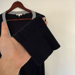 Vince Black Cardigan with Gray Trim Photo 5