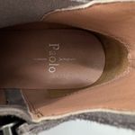 Linea Paolo  boots women's 7 ankle wedge side zip gray suede leather Photo 7