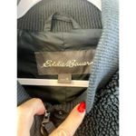 Eddie Bauer Women's Oversized Sherpa Fleece Parka Jacket COAT Dark Gray Size XL Photo 9