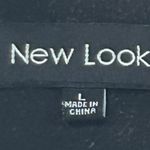 New Look Black Coat Jacket Outerwear with Silver Accents Career Chic Photo 7