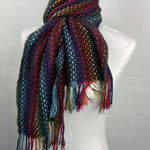 Merona Scarf Rectangular Rainbow Weave Warm Soft Photo 0