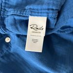Rails Ellis Shirt Cobalt Blue Gauze Cotton Button Down Long Sleeve Top Size XS Photo 3