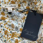 Jane and Delancey  Floral Button-Up Blouse Shirt Yellow Village Western Boho XL Photo 9