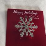kim rogers · Snowflake Rhinestone Brooch Pin · Holiday Winter Sparkle Accessory Photo 5