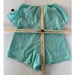 She & Sky She Sky Romper Womens Medium Blue Aqua Popover Sleeveless Mermaidcore Photo 5