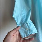 Frank & Eileen Mary Lightweight Cotton Semi Sheer Button Up Dress Blue XS Photo 6