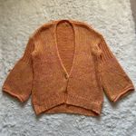 Free People Cardigan Home Town Cardi Sweater Bell Sleeves Sugar Candy Combo XS Photo 3